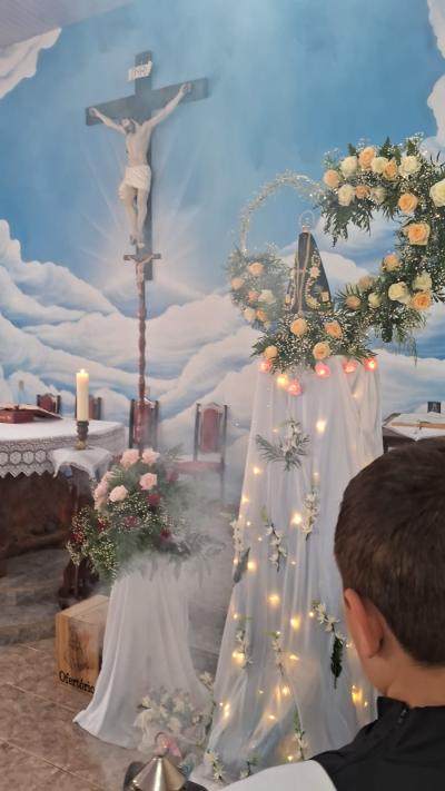 Nova Laranjeiras - Comunidade GuaraÃ­ celebra a Festa em Louvor a Nossa Senhora Aparecida 